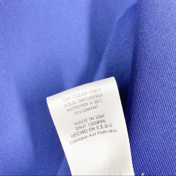 WORTH Shirt L Navy Blue Long Sleeves Classic Crew Neck - Picture 8 of 8